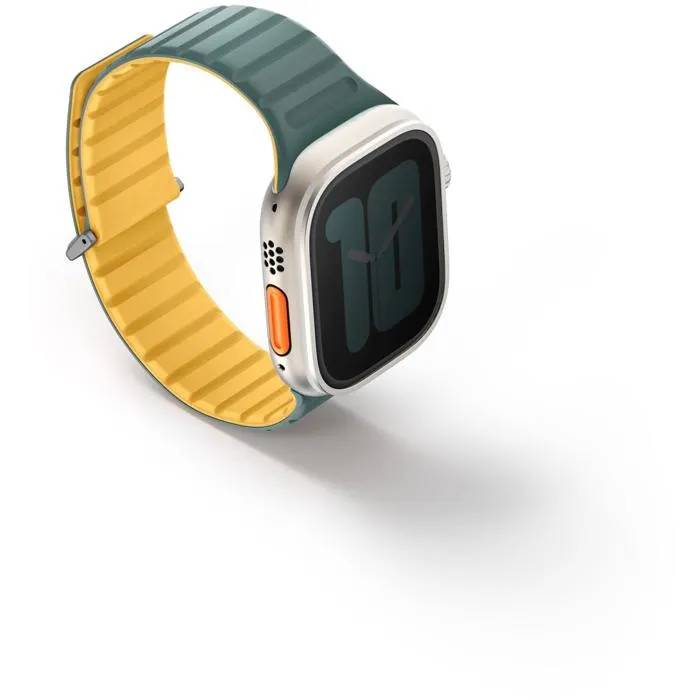 Uniq Revix Evo Magnetic Apple Watch Band (42-49mm, Silicone, Green)