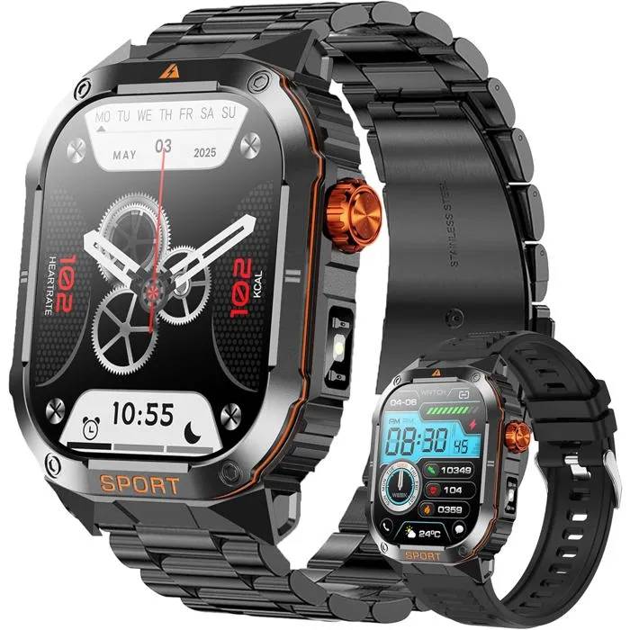 UNDERSCORE SGDDFIT Smartwatch - 2.01" AMOLED - Bluetooth 5.2 - 3 ATM Water Resistance