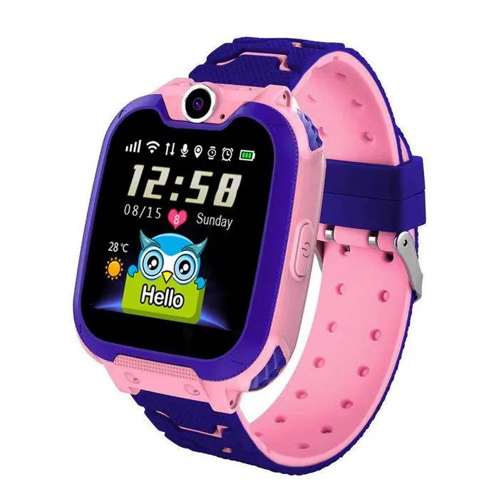 Montre intelligente NIKCORP pour enfants - Étanche, GPS, Mode classe (Rose)