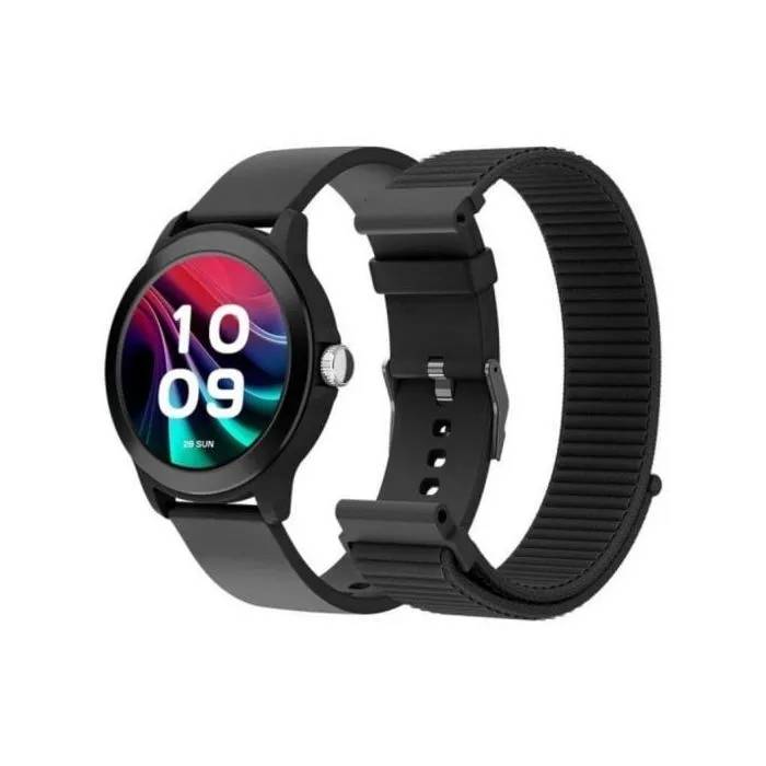 Reloj inteligente SPC Smartee Duo Vivo 2 - 42 mm AMOLED Negro - Bluetooth GPS IP68 SpO2 Sueño SOS