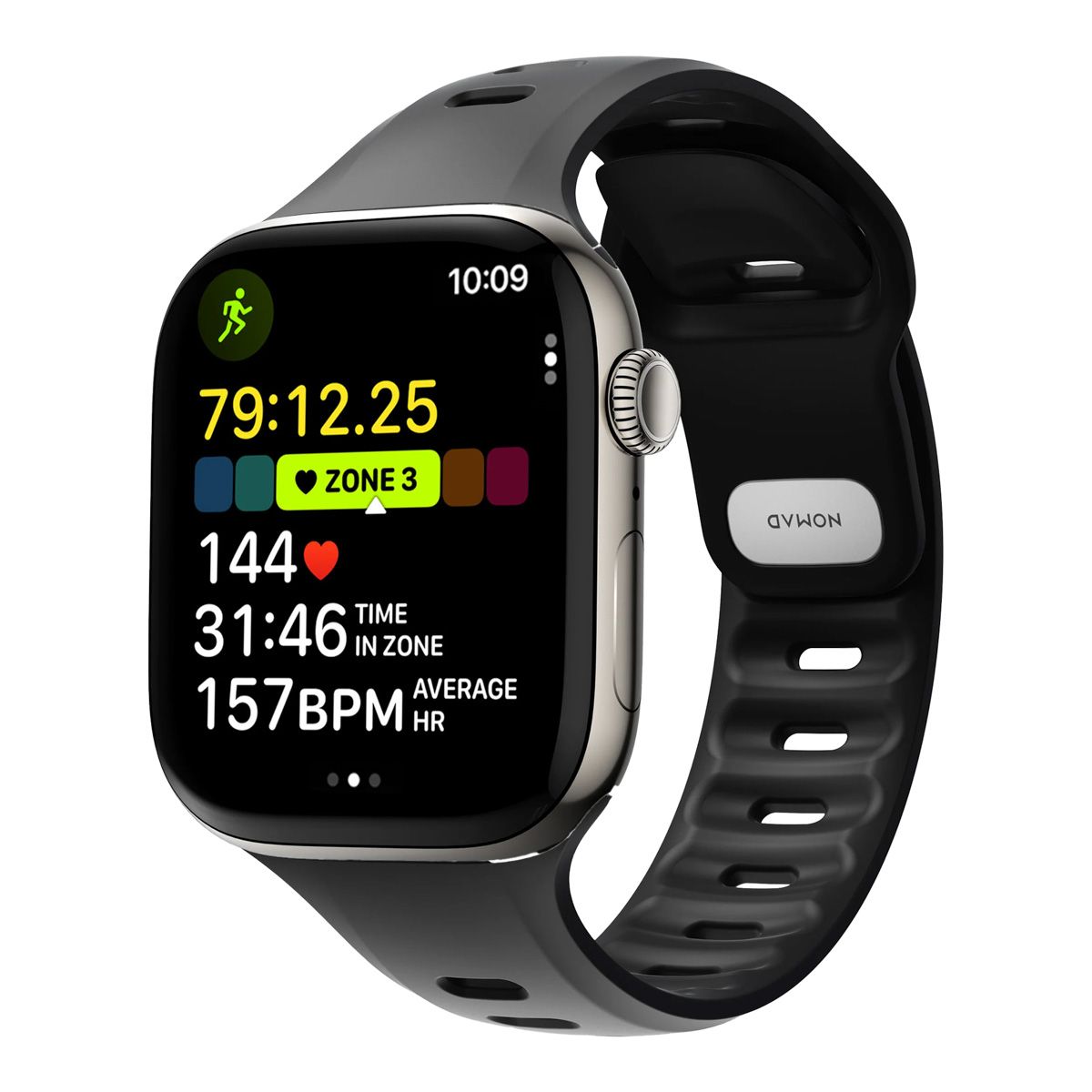 Nomad Silicone Tempo Watch Band (44-49mm) - Black