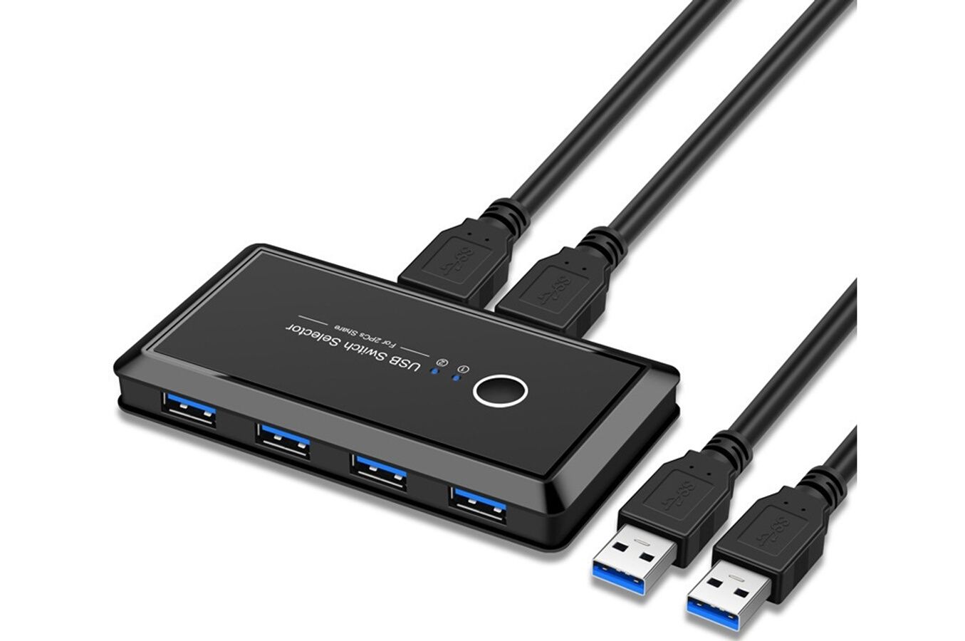 Commutateur USB 3,0 ERARD, hub USB de 4 ports pour 2 ordinateurs