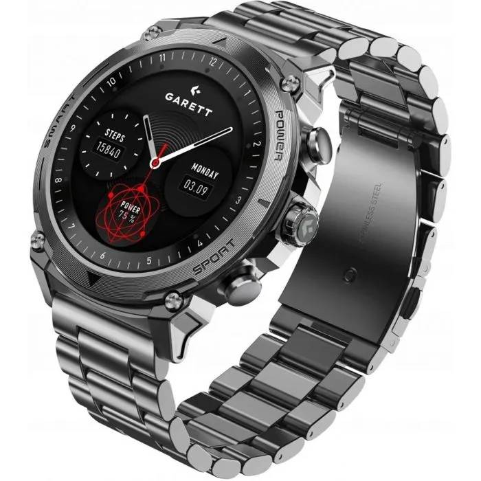 Reloj inteligente Garett Atom Acero Plata