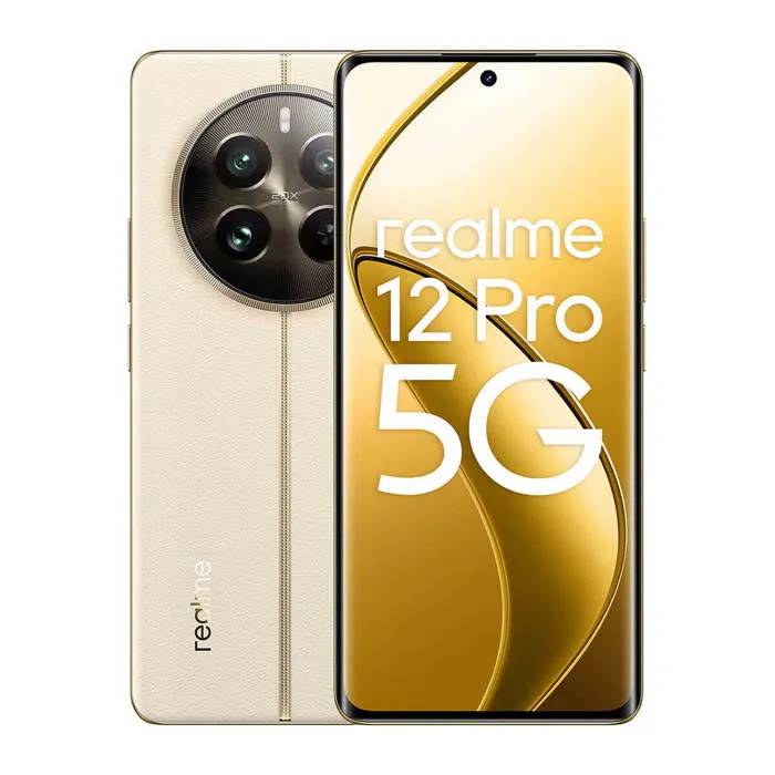 Realme 12 Pro 5G - 12 Go/256 Go, Beige (Navigator Beige) Double SIM