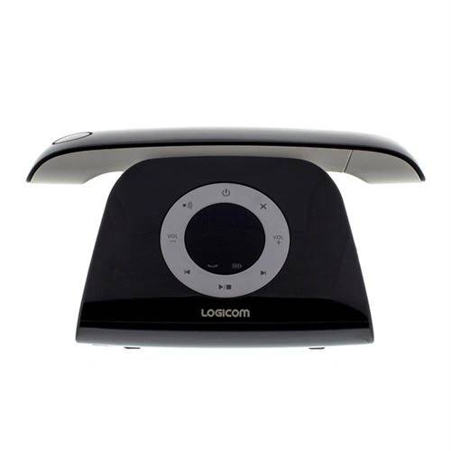 Logicom Retro 70 Cordless Phone with Answering Machine - Black