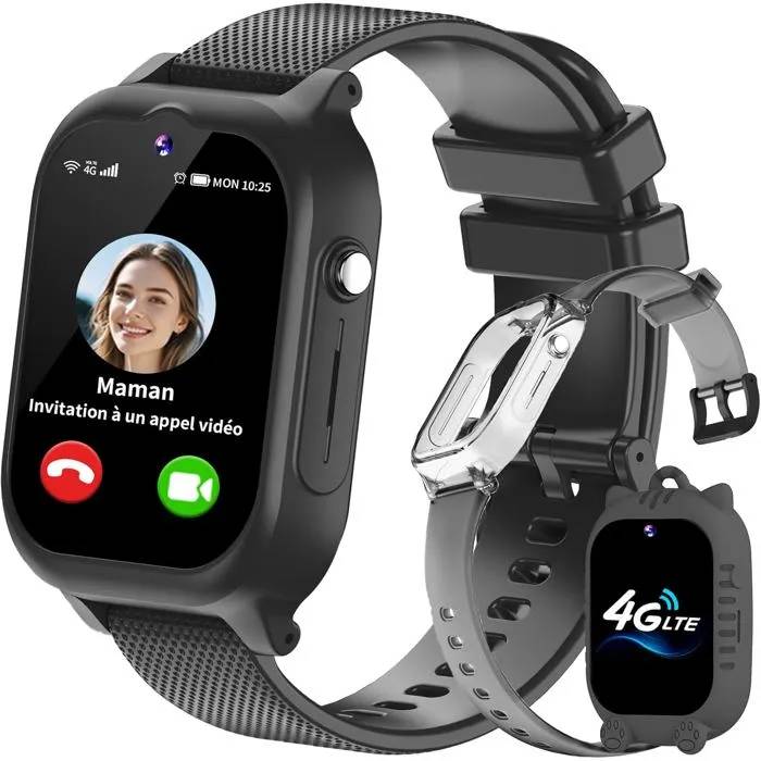 Reloj inteligente para niños UNDERSCORE - EUNICECG - 4G - GPS - Impermeable - Cámara HD