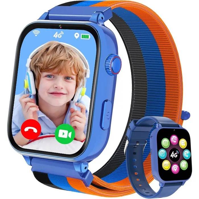 Reloj inteligente para niños UNDERSCORE - 4G GPS - Llamadas de vídeo HD - Modo SOS - Juegos educativos