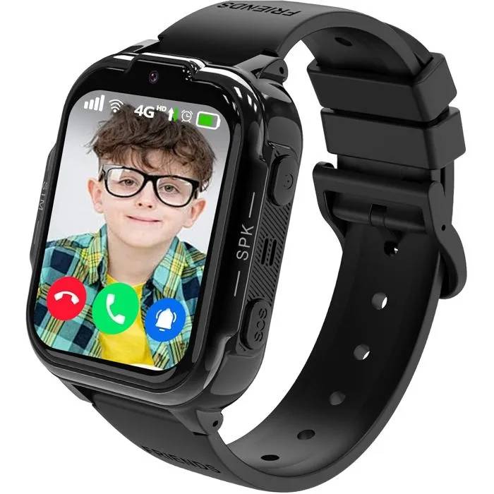 Montre Connectée Enfants Underscore 4G - Appels Vidéo HD, GPS, SOS, Écran Tactile 1,83