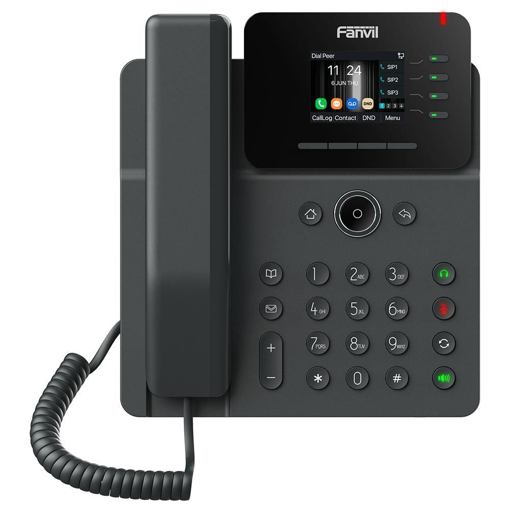 Fanvil V61W Fixed Phone, Black, 4 Lines, LCD, Wi-Fi