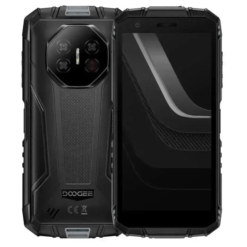 Doogee Fire 3 Ultra 5.5" Double SIM Android 15 USB Type-C 6 Go 256 Go 8350 mAh Noir et Gris