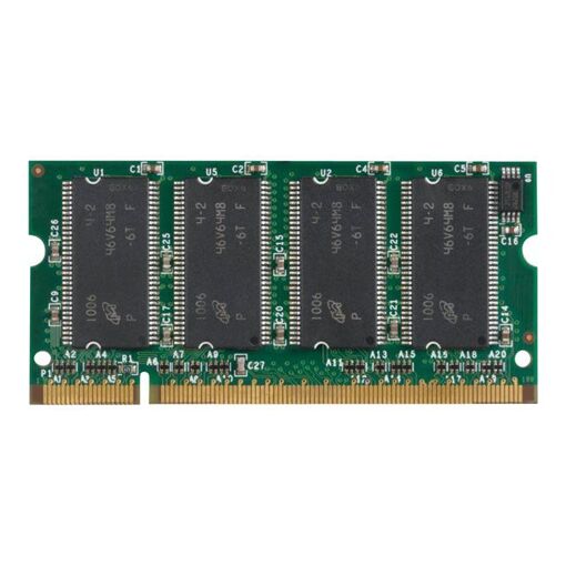 Módulo HP SDRAM de 64 MB (100 MHz/PC100, sin búfer, no ECC, 168 pines DIMM)