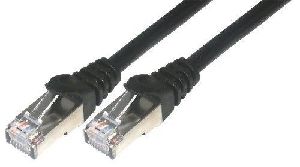 Cable de conexión MCL Samar - 50 cm, Pareja trenzada con blindaje (F/UTP), Negro (CAT 6)