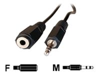 Cable de extensión de audio MCL - 3,5 mm estéreo hembra a macho - 2 m