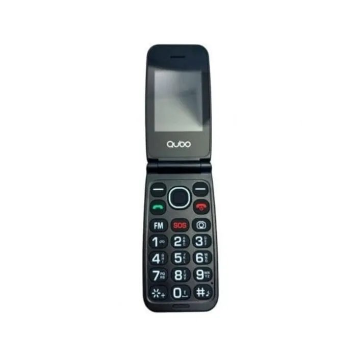 QUBO Neon W-BK 4G Senior Mobile Phone - Black, Dual SIM, SOS Button