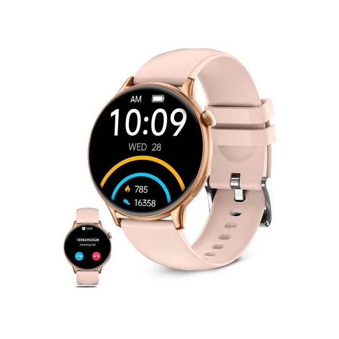KSIX Core 2 Rosa - Reloj Inteligente AMOLED de 1,43"