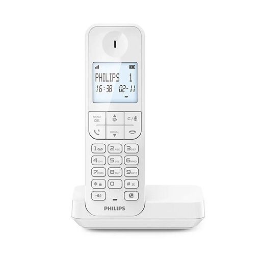 Teléfono fijo Philips D2701W Solo Blanco