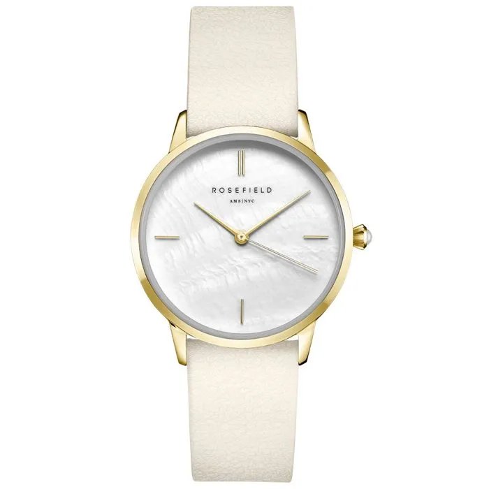 Rosefield 36mm Quartz Watch, White