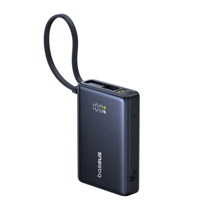 Batería externa Baseus Picogo 10.000 mAh con carga rápida USB tipo C - Negro