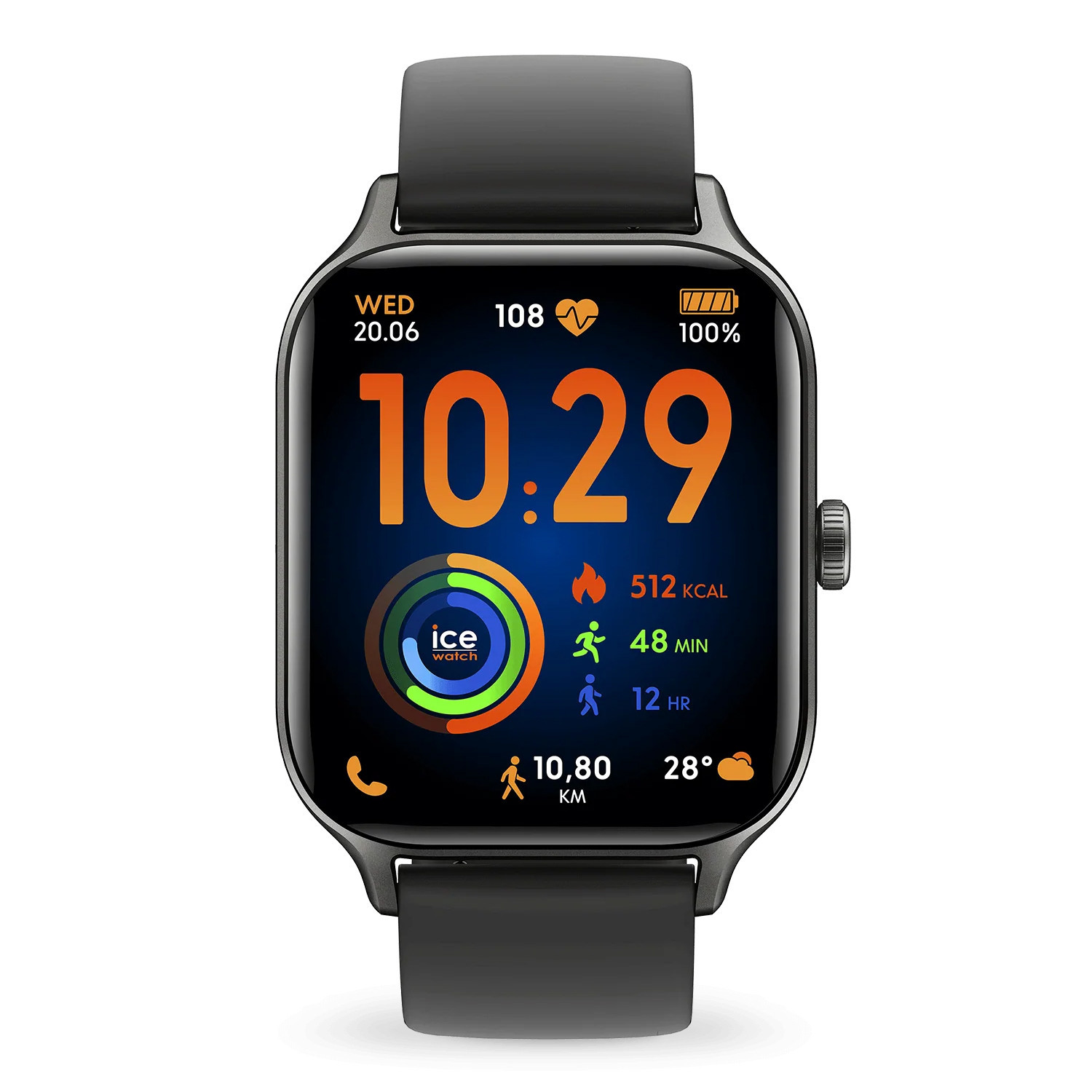 Ice Watch Ice Fit RT 3.0 GPS Smartwatch, Black, 40mm