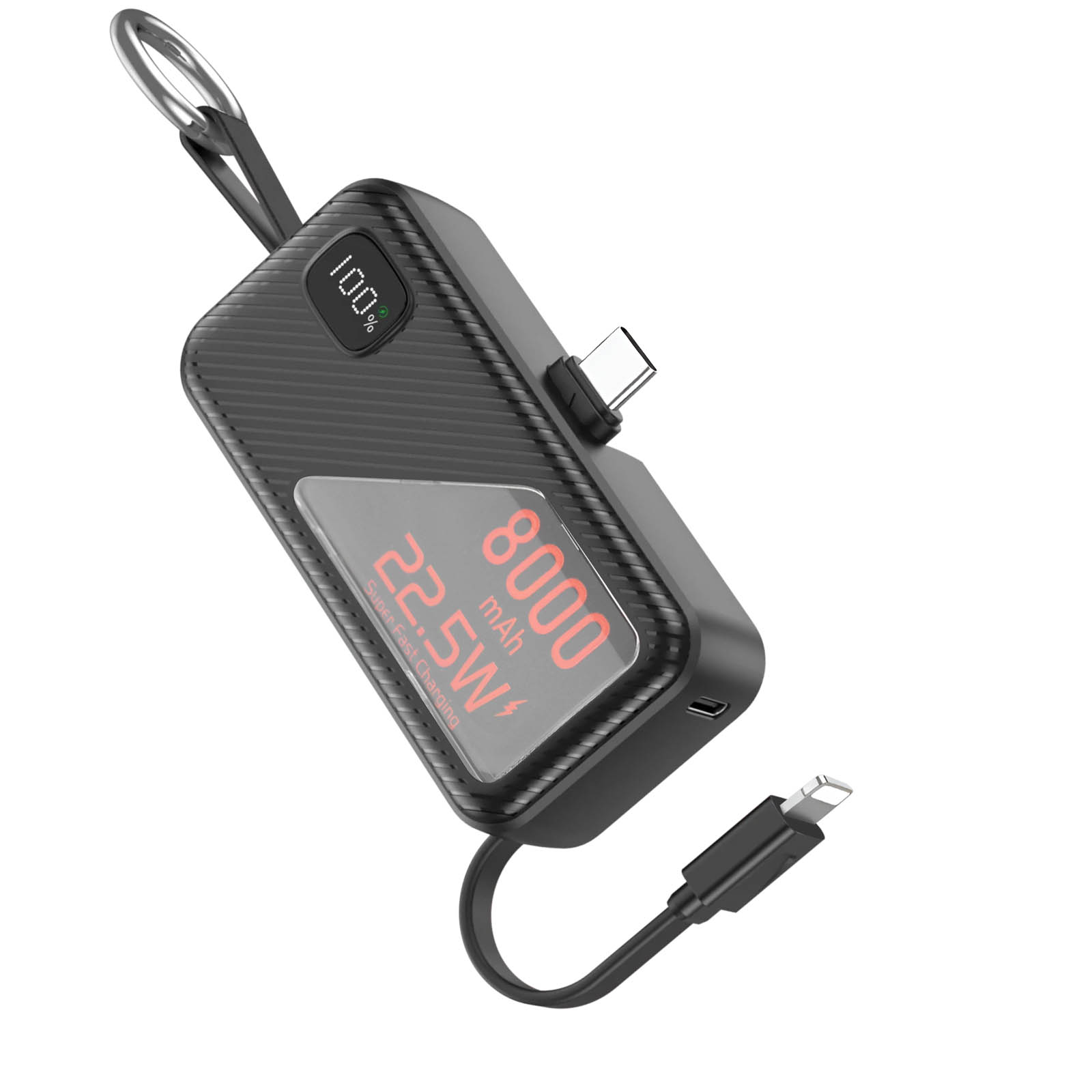 Mini Powerbank 8000mAh USB-C & Lightning 22.5W/20W