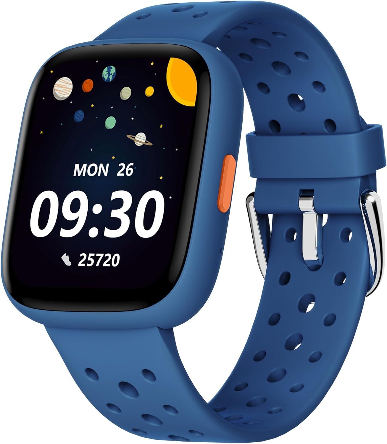 MEL BY MELISSA Kids' Watch, 1.8'' Smartwatch with Podometer, Heart Rate Monitor, IP68 Waterproof, Sleep Tracker, Puzzle Games for Boys and Girls (Ages 5-16), Blue