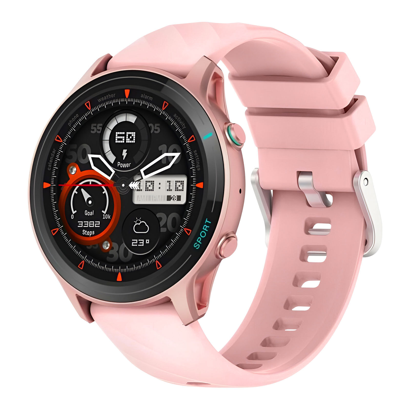 Avizar Titmo O-100 Sport Smartwatch, 1.52" TFT Display, Bluetooth, IP68 Waterproof, Health Tracking