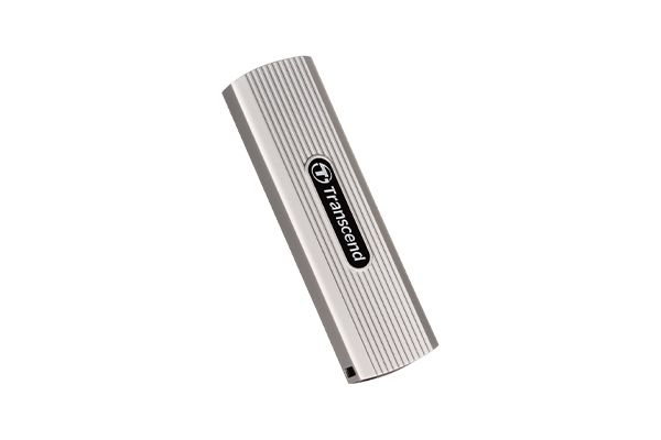 Transcend 2TB Encrypted External SSD - USB 3.2 Gen 2x1 - AES 256-bit - Soft Gray