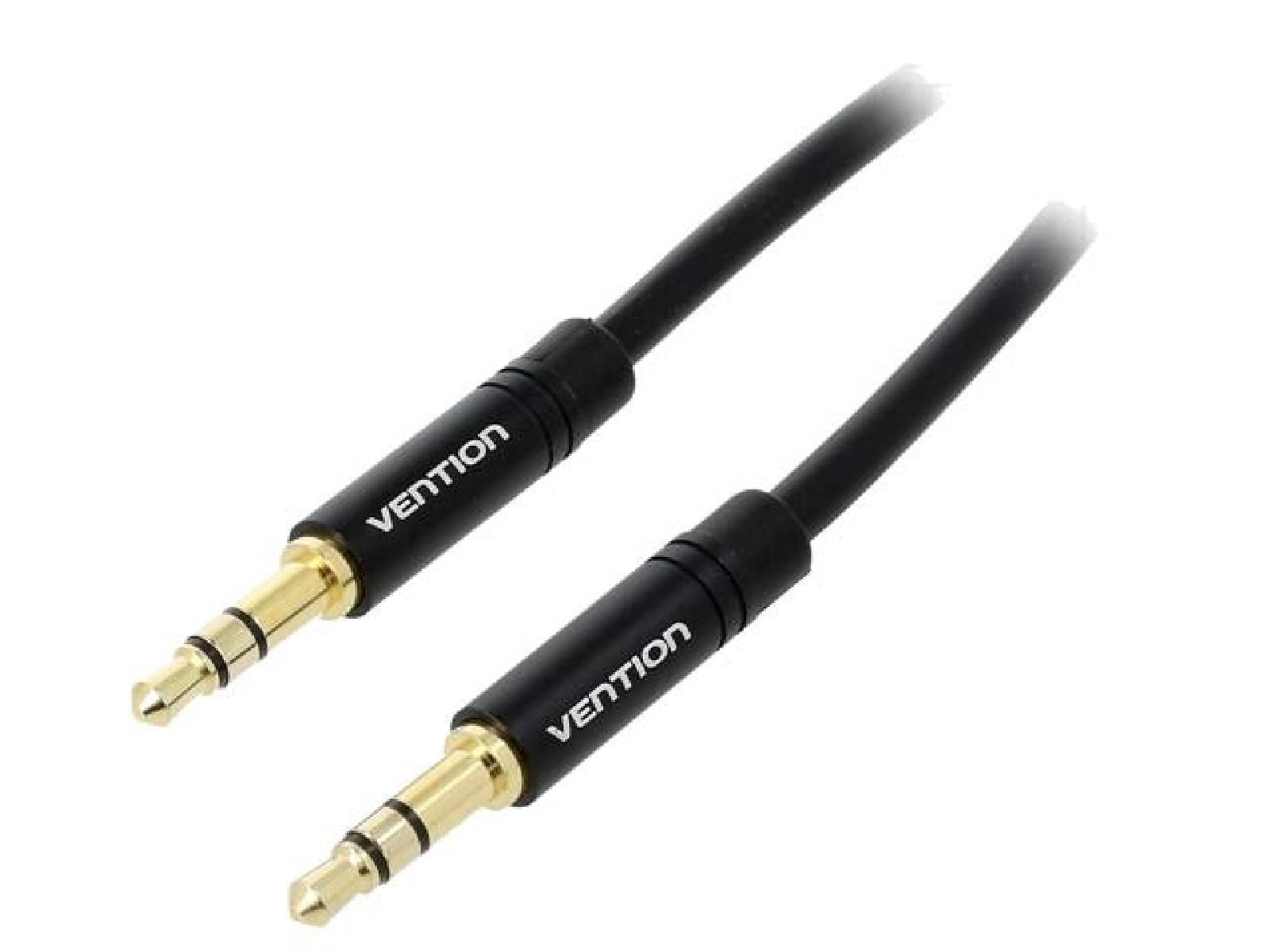 ADNAuto 3.5mm 3-Pin Male to Male Cable, 0.5m, Black