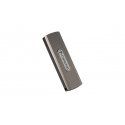 Transcend ESD330C - SSD externo cifrado de 1 TB - Conector USB-C - Cifrado AES de 256 bits - Marrón gris oscuro