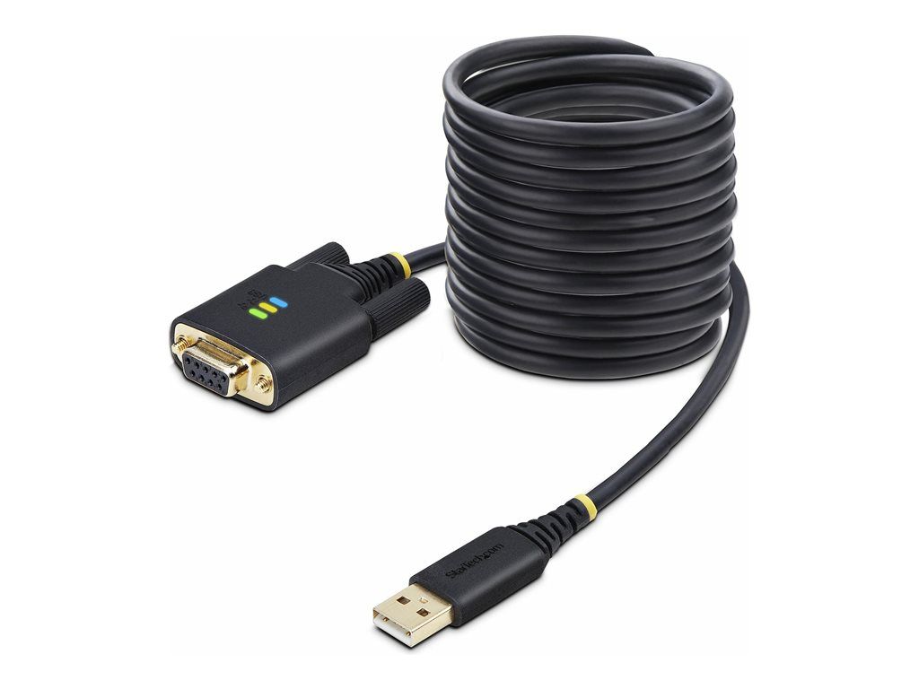 StarTech.com 3m USB to Serial Null Modem Adapter, RS232, FTDI