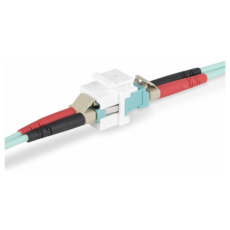 StarTech LC-LC Fiber Connector, Duplex LC/UPC Keystone Jack - Network Coupler - Monomode LC to Multimode LC (F) - Optical Fiber - Duplex - 9/50/62.5/125 Microns - OM1/OM2/OM3/OM4/OM5/OS1/OS2