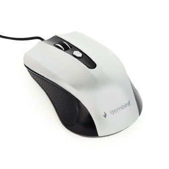 Gembird Optical USB Mouse, Black Silver