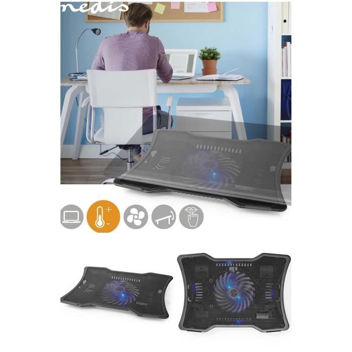 Nedis Laptop Cooler Air Stream 17" 1500RPM