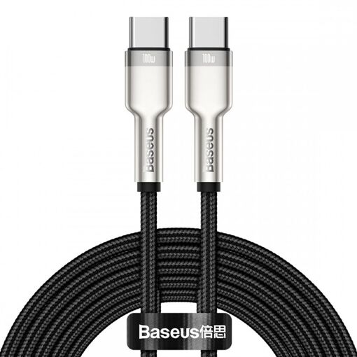 Cable Baseus Cafule Serie USB-C a USB-C, 100W, 2 metros, Negro