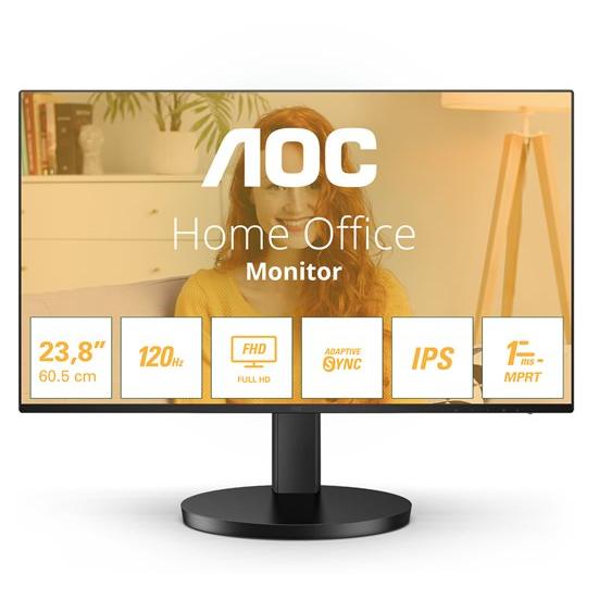 AOC Basic-line 24B3HA2 - 24-inch LED Monitor - Full HD 1080p, 100Hz IPS Panel
