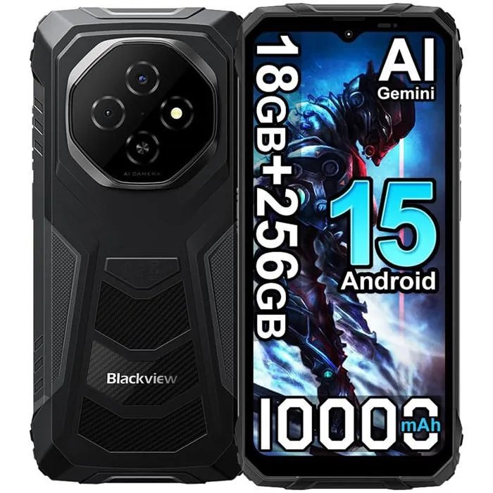 Blackview FORT 1 - 6.56'' Display, NFC, 256GB Storage, 6GB RAM, 10000mAh Battery