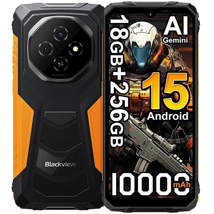Blackview FORT 1 - 6.56'' Smartphone - NFC, 256GB, 6GB RAM, 10000mAh Battery
