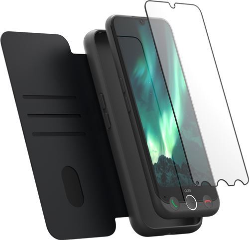 Doro Aurora A30 Smartphone with Protective Case and Tempered Glass Film, Graphite (128GB, 6.1-inch Screen)