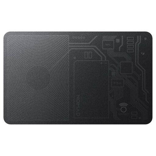 Nomad Tracking Card - Find My Slim Wallet Helper - Black