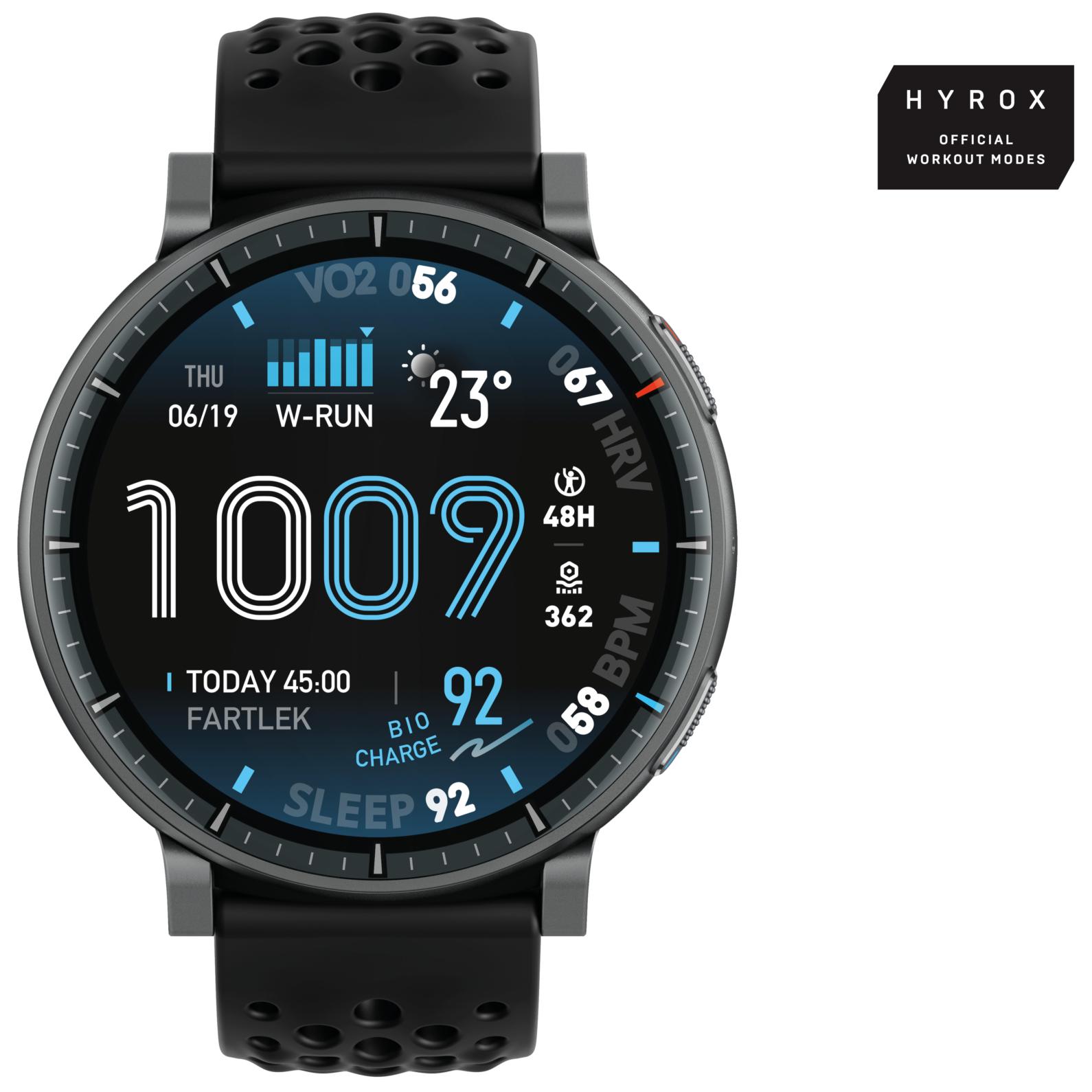 Amazfit W2556GL1N Smartwatch and Sports Watch, 1.5" Black