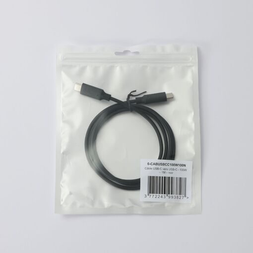 WE USB-C/USB-C 2.0 Cable - 100W, 1M, Black