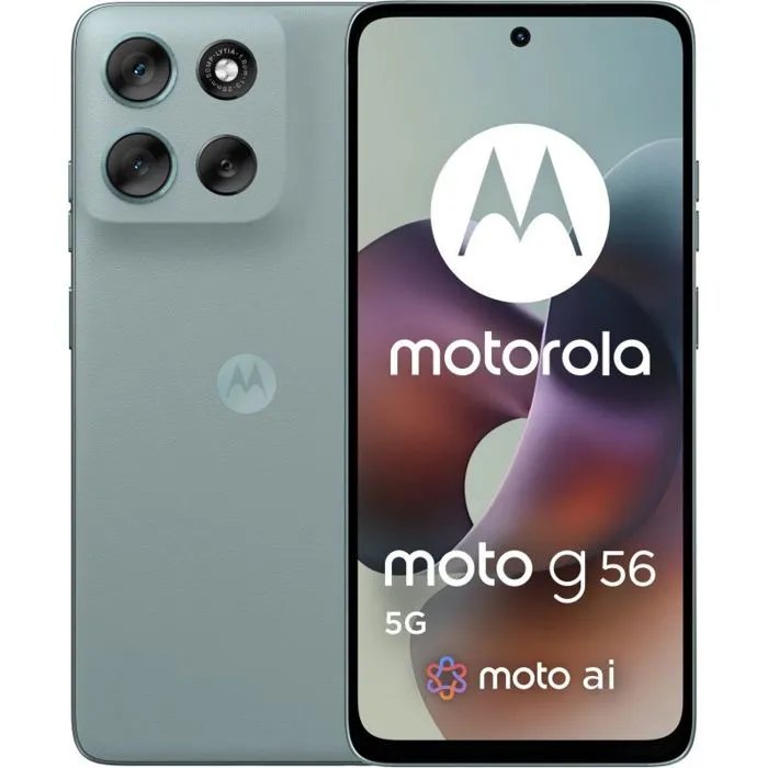 Smartphone Motorola Moto G56 5G - 8 Go/256 Go, Gris (PB7Y0026PL)