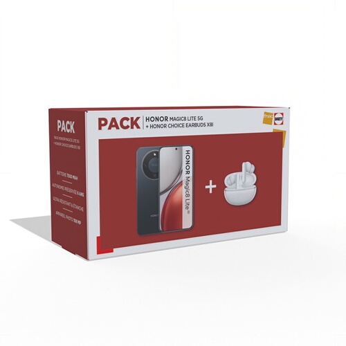 Honor Magic 8 Lite 5G Smartphone Pack with Earbuds X8i
