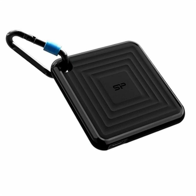 Silicon Power PC60 - 256GB SSD - Portable External Drive - USB 3.2 Gen 2 - AES 256-bit Encryption - Black