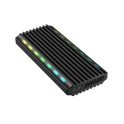 SSD M2 Connectland USB3.2 NVMe SATA PCIe Negro RGB