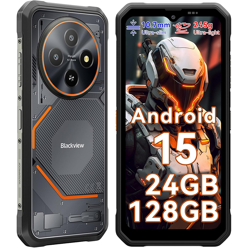 Blackview Fort 2 - Rugged Phone with 6.56" HD+ Display, 5000mAh Battery and 16MP AI Camera