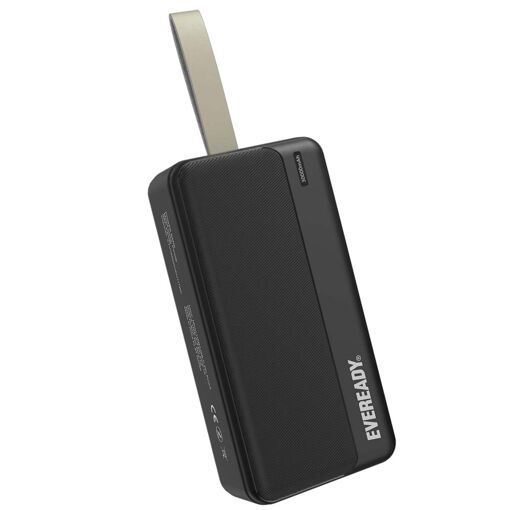 Eveready PX30B 30000mAh 2-Port USB Power Bank with LED Indicator and Integrated Strap