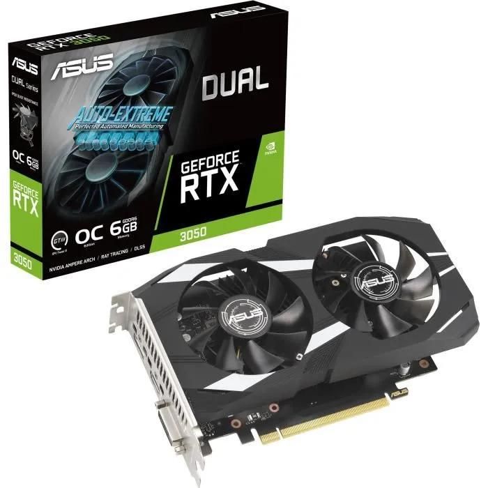 ASUS GeForce RTX 3050 6GB OC Edition Graphics Card