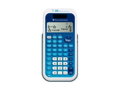Texas Instruments TI-34 MultiView Scientific Calculator with Solar Panel and Battery