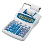 Rexel Ibico Semi-Professional 1214X Calculator with Printer - 12-Digit LCD Display - White and Blue